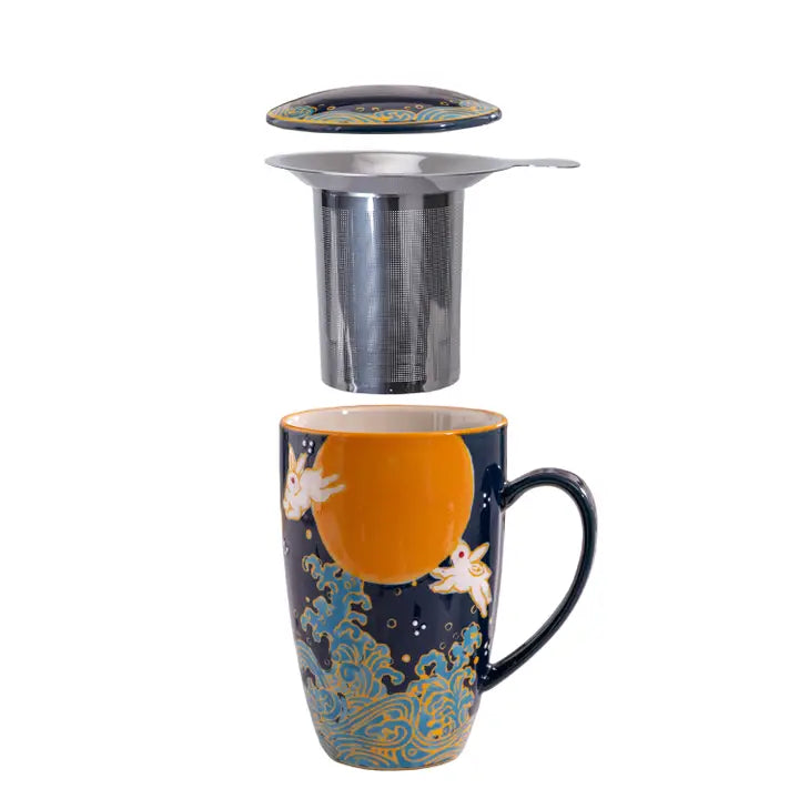 Moon Rabbit 15oz Tea Infuser Mug