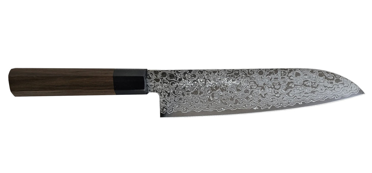 Nickel Warikomi Damascus 7" Santoku Knife