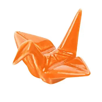 Orange Origami Crane Chopstick Rest