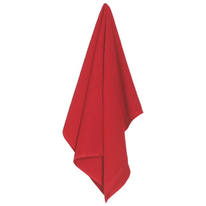 Dishtowel Red Ripple