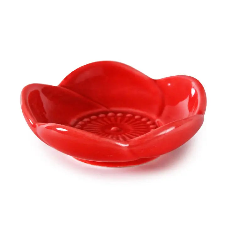 Red 3" Cherry Blossom Sauce Dish