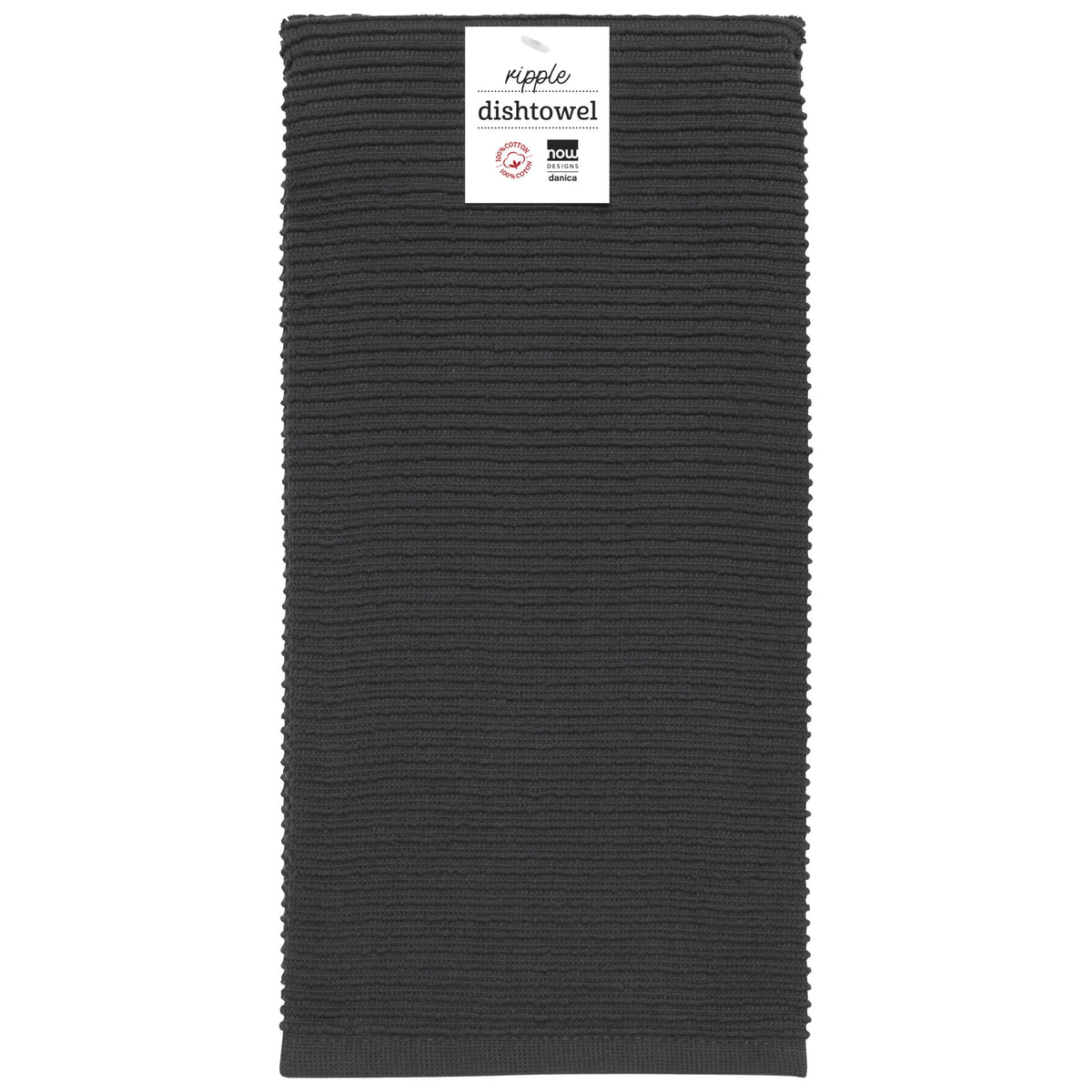 Dishtowel Black Ripple