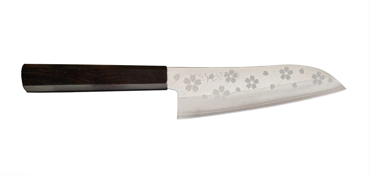 6.7" Sakura Santoku Ebony Handle