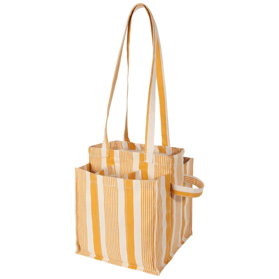 Shop Tote Ochre Stripe