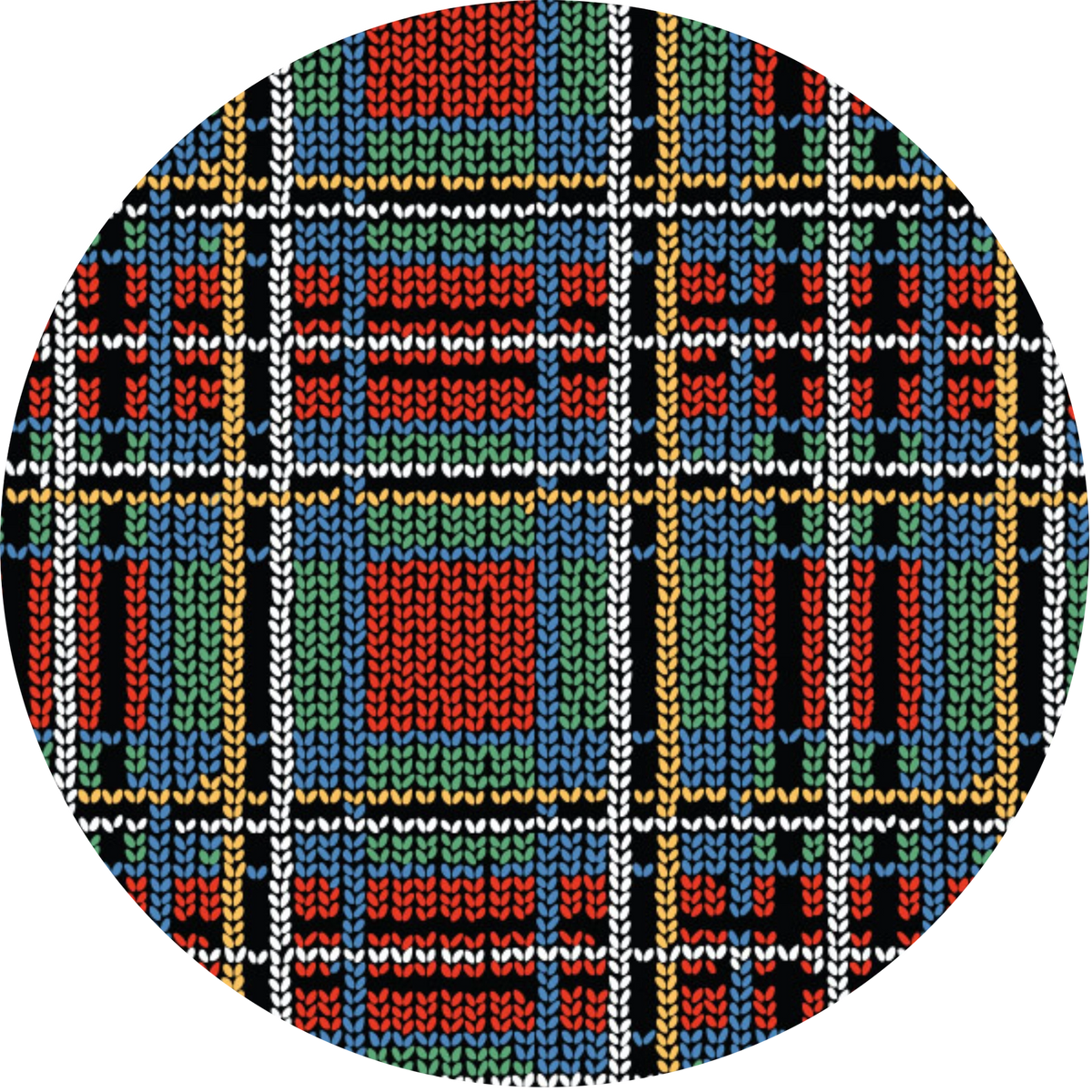 70" Round Tartan Tablecloth