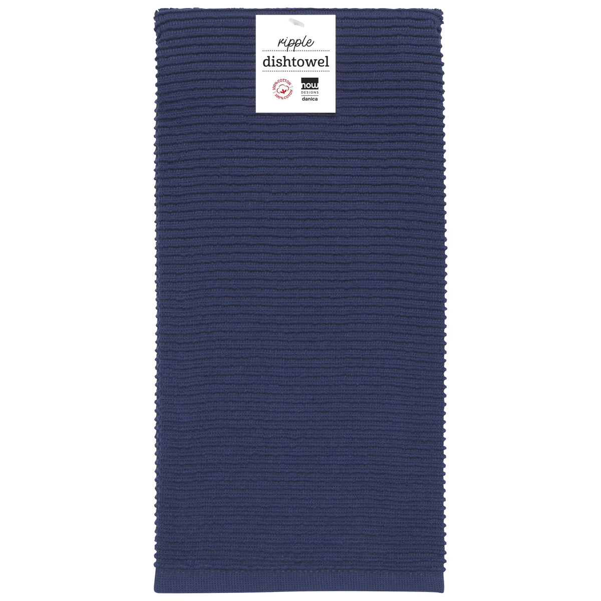 Dishtowel Indigo Ripple