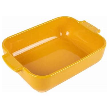 10" Rectangular Saffron Yellow Ceramic Baking Dish
