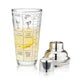 Glass 13.5oz Recipe Shaker