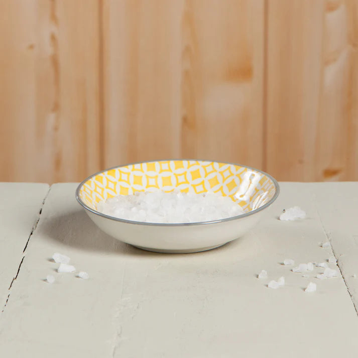 Yellow Diamonds Dip Bowl