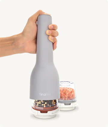 USB Stone Grey Rechargeable Grinder + 2 Pods