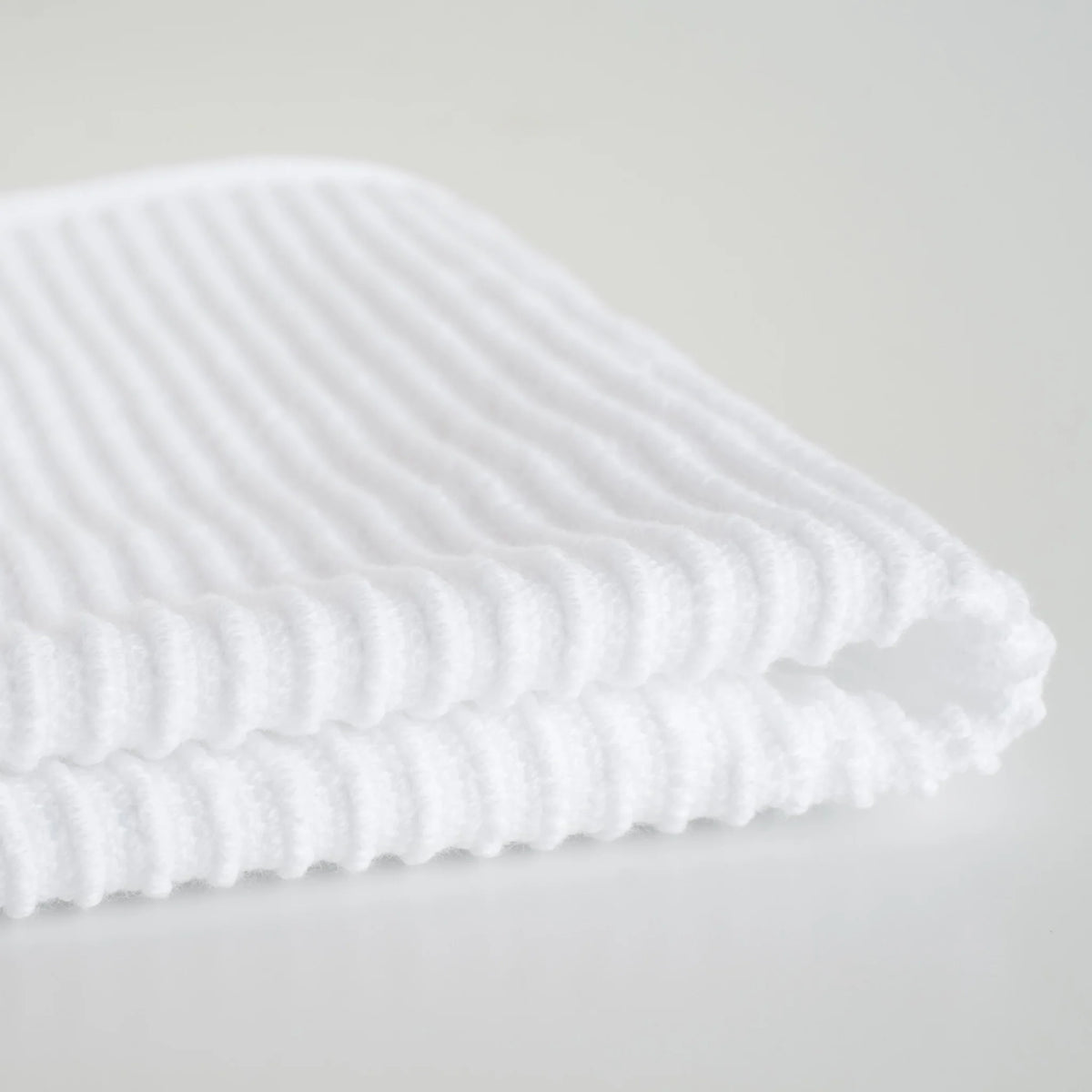 S/2 Dishcloth White Ripple